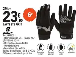 E.Leclerc GANTS ETE FIRST offre