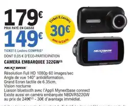 E.Leclerc CAMERA EMBARQUEE 322GW offre