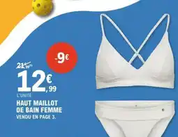 E.Leclerc HAUT MAILLOT DE BAIN FEMME offre