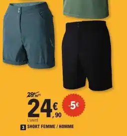 E.Leclerc SHORT FEMME / HOMME offre