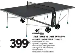 E.Leclerc TABLE TENNIS DE TABLE EXTERIEUR offre