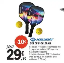 E.Leclerc SET DE PICKLEBALL offre