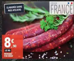 E.Leclerc Merguez pur bœuf offre