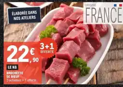 E.Leclerc BROCHETTE DE BOEUF offre