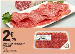 E.Leclerc SAUCISSON ABRUZZES VILLANI offre