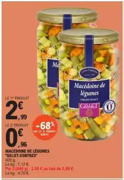 E.Leclerc Macédoine de légumes Gillet-Contres offre