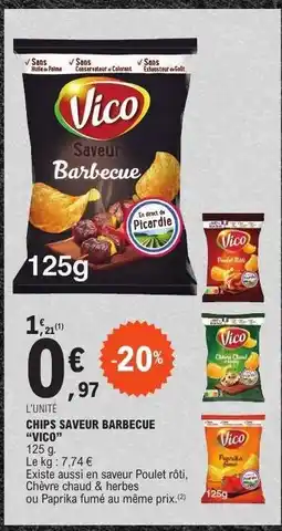 E.Leclerc CHIPS SAVEUR BARBECUE VICO offre