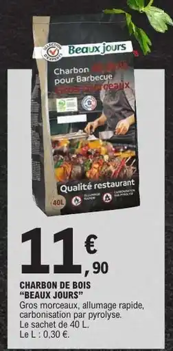 E.Leclerc Charbon de Bois 'Beaux Jours' offre