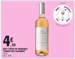 E.Leclerc AOC CÔTES DE PROVENCE TERRES DES LAVANDES offre