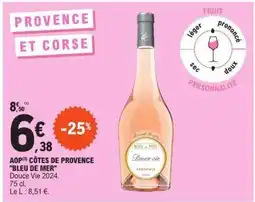 E.Leclerc AOP CÔTES DE PROVENCE BLEU DE MER offre