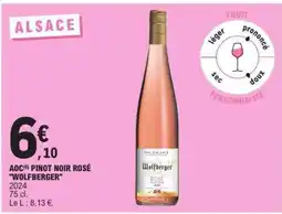 E.Leclerc AOC PINOT NOIR ROSÉ WOLFBERGER offre