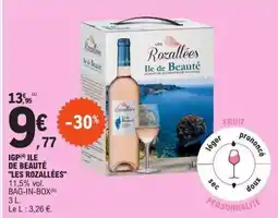 E.Leclerc IGP ÎLE DE BEAUTÉ LES ROZALLÉES offre