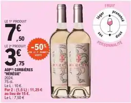 E.Leclerc AOP Corbières Hérésie offre