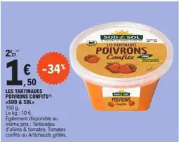 E.Leclerc LES TARTINADES POIVRONS CONFITS offre