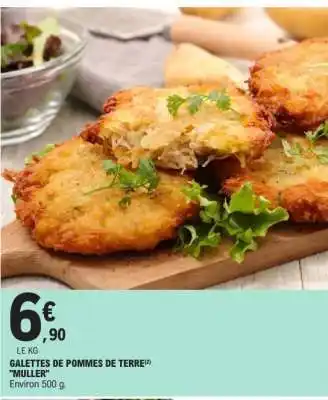 E.Leclerc GALETTES DE POMMES DE TERRE MULLER offre