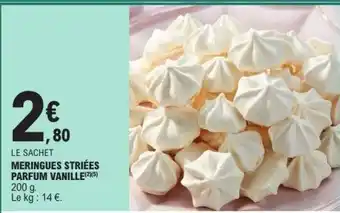 E.Leclerc MERINGUES STRIÉES PARFUM VANILLE offre