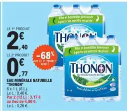 E.Leclerc Eau Minérale Naturelle Thonon offre