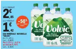 E.Leclerc Eau Minérale Naturelle Volvic offre
