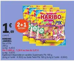 E.Leclerc BONBONS HARIBO Fan of Pik offre
