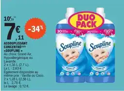 E.Leclerc ASSOUPLISSANT CONCENTRÉ SOUPLINE offre