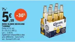 E.Leclerc BIÈRE BLONDE MEXICAINE CORONA offre