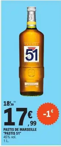 E.Leclerc Pastis de Marseille PASTIS 51 offre
