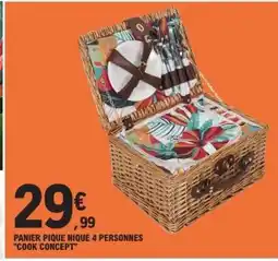 E.Leclerc PANIER PIQUE NIQUE 4 PERSONNES COOK CONCEPT offre