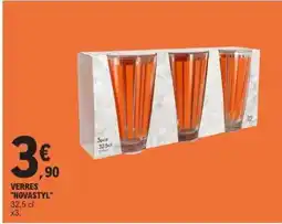 E.Leclerc VERRES NOVASTYL offre