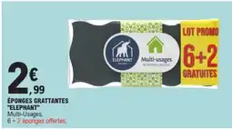E.Leclerc ÉPONGES GRATTANTES ELEPHANT offre