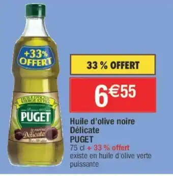 Migros Huile d'olive noire Délicate offre