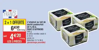 Migros L'original au lait vache pasteurisé 20% M.G offre