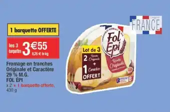 Migros Fromage en tranches Originale et Caractère offre
