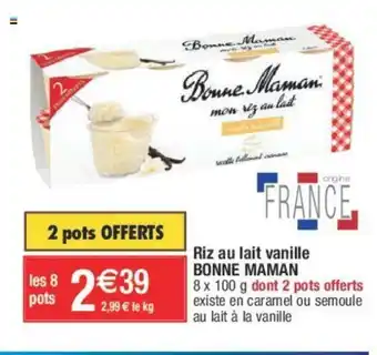 Migros Riz au lait vanille offre