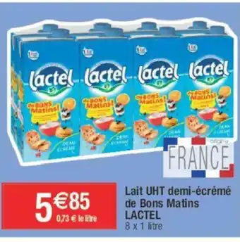 Migros Lait UHT demi-écrémé de Bons Matins offre