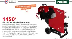 Rural Master PUBERT Scie à bûches thermique menara 55p offre