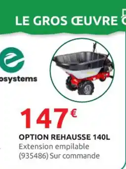 Rural Master Option rehausse offre