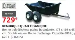 Rural Master TEMVER Remorque quad tr5680qde offre