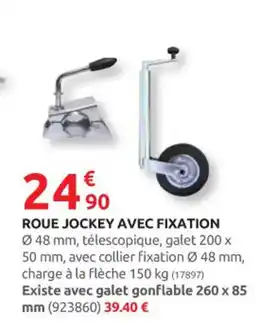 Rural Master Roue jockey avec fixation offre