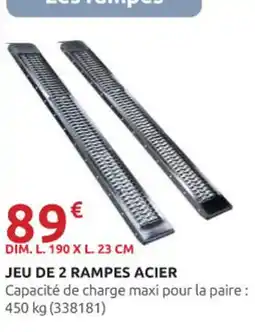 Rural Master Jeu de 2 rampes acier offre