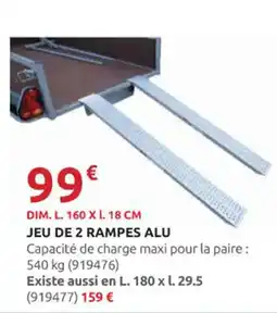 Rural Master Jeu de 2 rampes alu offre