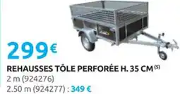 Rural Master Rehausses tôle perforée h. 35 cm offre