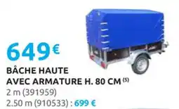 Rural Master Bâche haute avec armature h. 80 cm offre