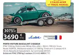 Rural Master Porte-voiture basculant 2 essieux offre