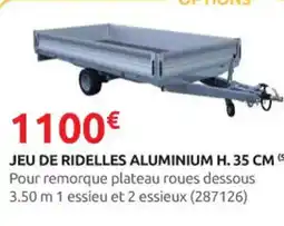 Rural Master Jeu de ridelles aluminium h. 35 cm offre