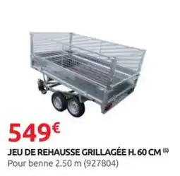 Rural Master Jeu de rehausse grillagée h. 60 cm offre