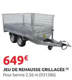 Rural Master Jeu de rehausse grillagée offre