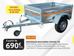 Rural Master TEMVER Remorques bagagères temver 150 offre