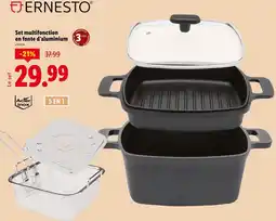 Lidl ERNESTO Set multifonction en fonte d’aluminium offre