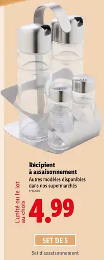 Lidl Récipient à assaisonnement offre