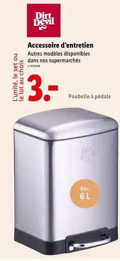 Lidl Dirt Devil Poubelle à pédale offre